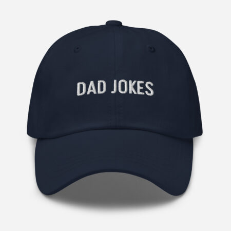 Dad Jokes – Funny Embroidered Dad Hat, Gift for New Dads with Bad Jokes