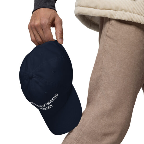 Emotionally Invested in Bluey – Funny Embroidered Dad Hat, Gift for Parents Who Cry from Cartoons - Image 5