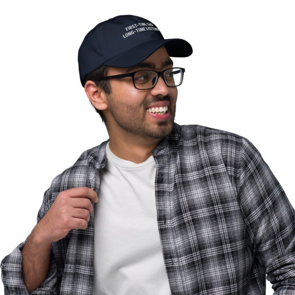 First-Time Dad, Long-Time Listener – Funny Embroidered Dad Hat, Gift for New Dads Who Overthink - Image 6