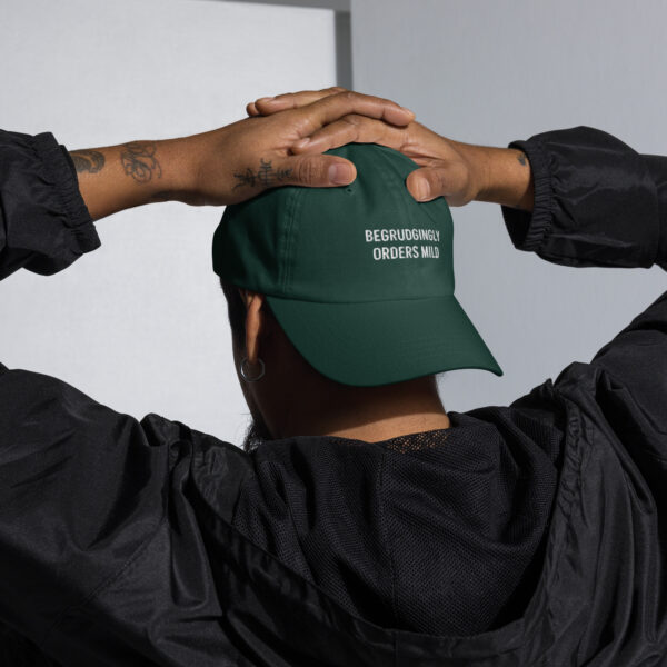 Begrudgingly Orders Mild – Funny Embroidered Dad Hat, Gift for Dads Who Used to Be Spicy - Image 7